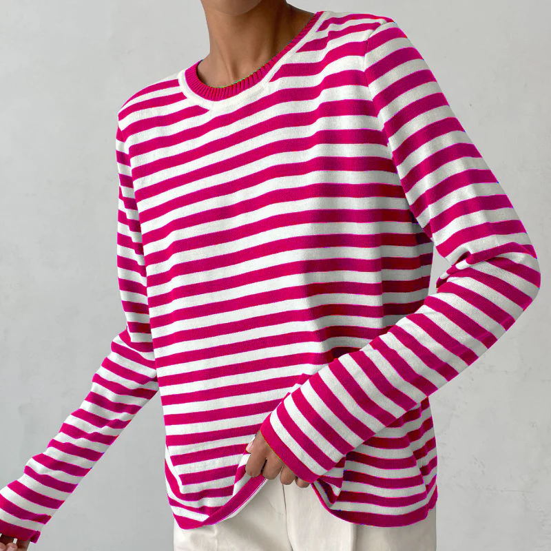 Heidi-Mode | Elegantes Gestreiftes T-Shirt - Sommerlich - Leichter Stoff - Image 12