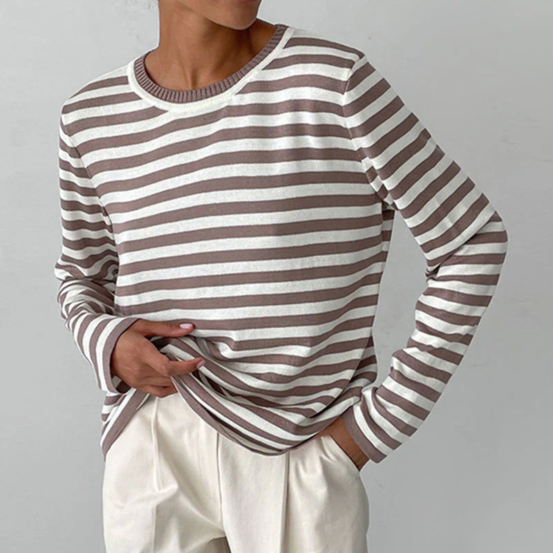 Heidi-Mode | Elegantes Gestreiftes T-Shirt - Sommerlich - Leichter Stoff - Image 8