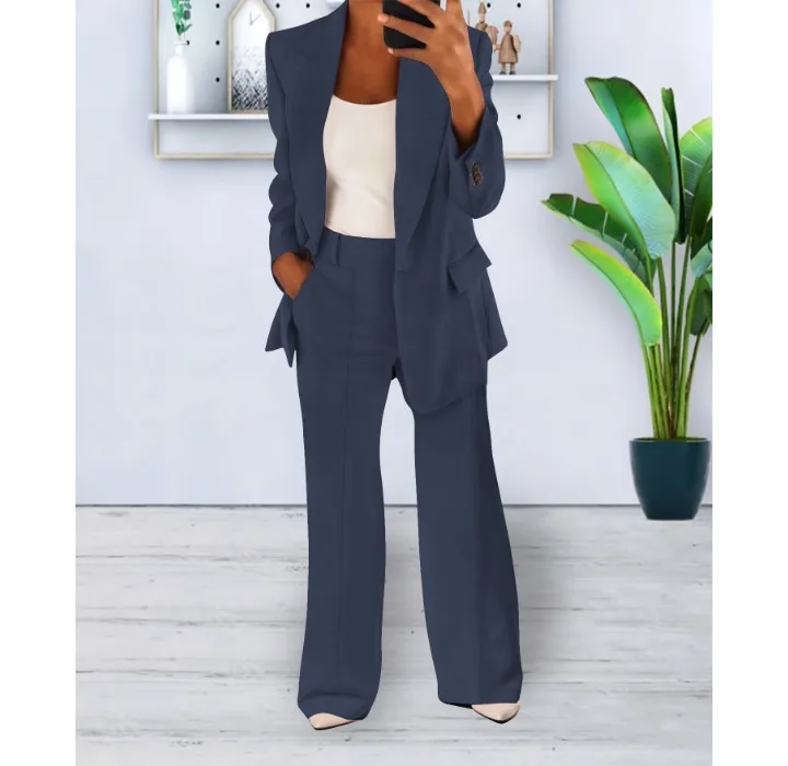 Heidi-Mode | Elegantes Hosenanzug und Jacken Satz für Frauen - Image 3