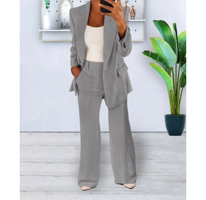 Heidi-Mode | Elegantes Hosenanzug und Jacken Satz für Frauen - Image 5