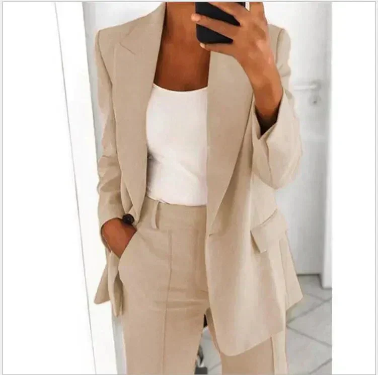 Heidi-Mode | Elegantes Hosenanzug und Jacken Satz für Frauen - Image 8