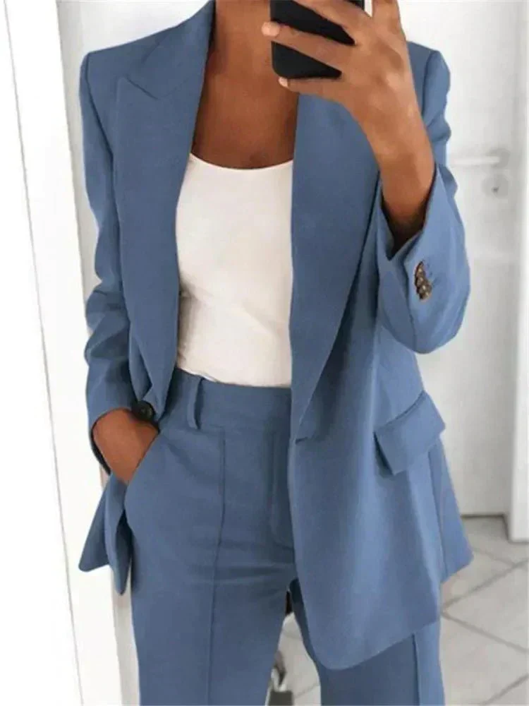 Heidi-Mode | Elegantes Hosenanzug und Jacken Satz für Frauen - Image 9