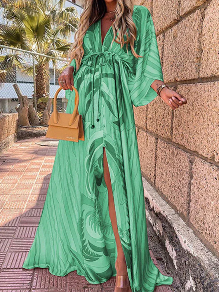 Heidi-Mode | Elegantes Kleid mit Druck für Den Strand - Image 4