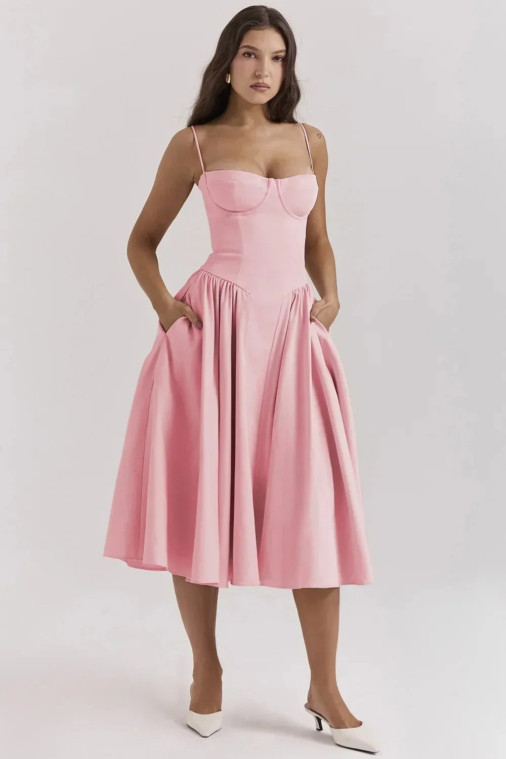 Heidi-Mode | Elegantes Ärmelloses Kleid - Image 3