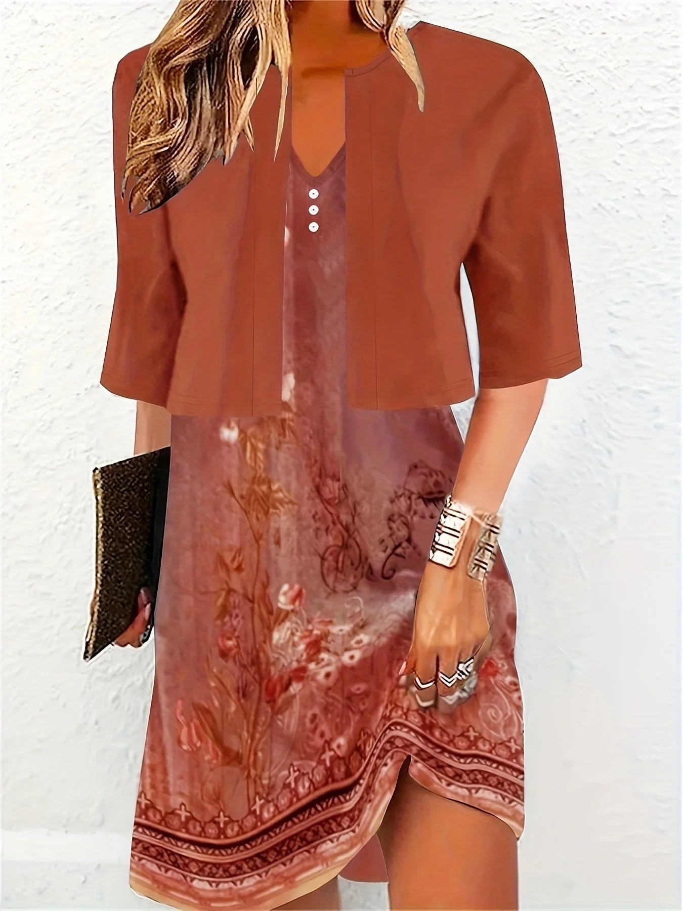 Heidi-Mode | Elegantes Langrock Zwei-Teile Kleid - Image 8