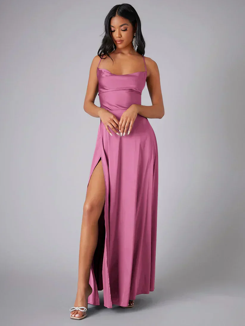 Heidi-Mode | Elegantes Maxikleid Aus Satin - Image 3