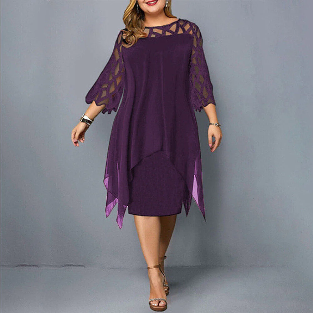 Heidi-Mode | Elegantes Plus Size Midi Kleid für Frauen - Image 5