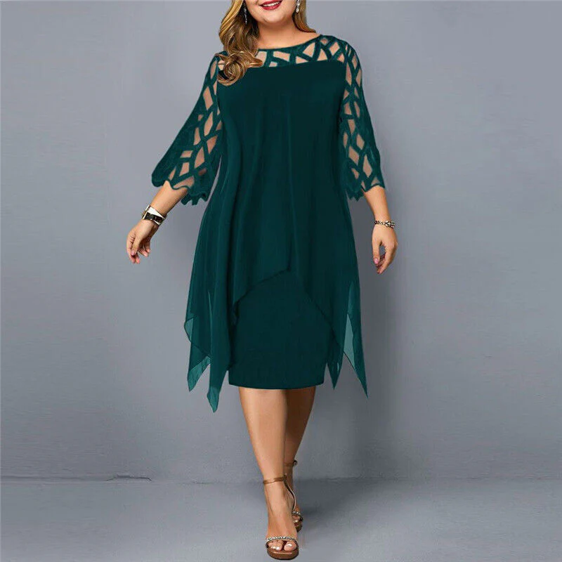 Heidi-Mode | Elegantes Plus Size Midi Kleid für Frauen - Image 8