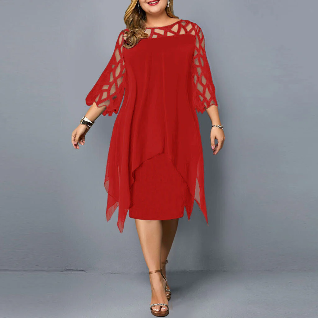 Heidi-Mode | Elegantes Plus Size Midi Kleid für Frauen - Image 9