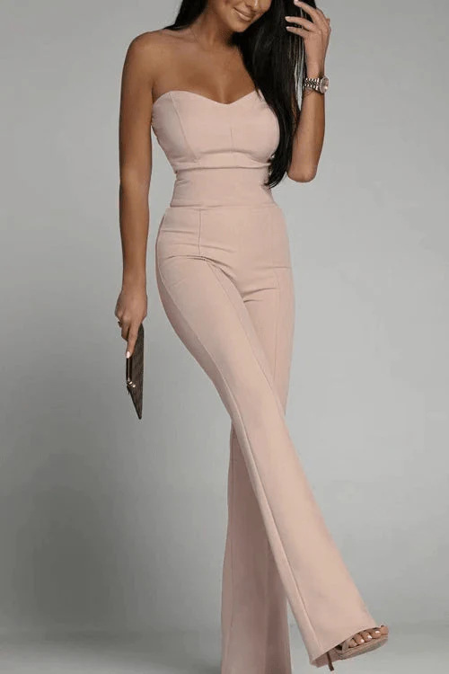 Heidi-Mode | Elegantes Strapless Jumpsuit Damen Satz - Image 6