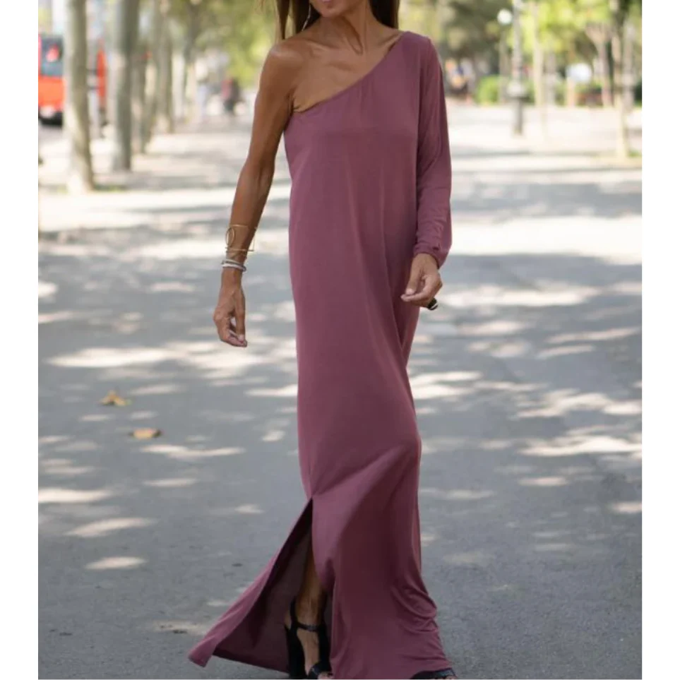 Heidi-Mode | Elegantes und Leichtes Ein-Schulter-Kleid - Image 3