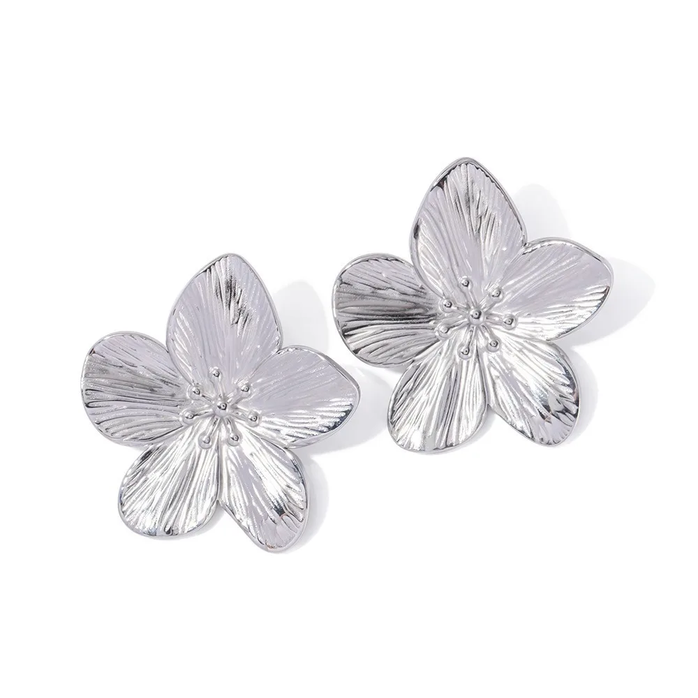 Heidi-Mode | Hypoallergene Vintage-Blumenstecker, 18K Vergoldet - Image 4