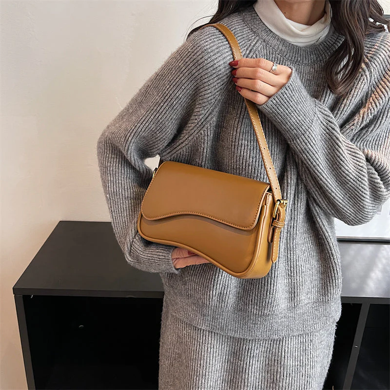 Heidi-Mode | Vintage Leder Crossbody-Taschen Kleine Umhängetasche Stilvolle Armpit Handtaschen und Geldbörsen - Image 11