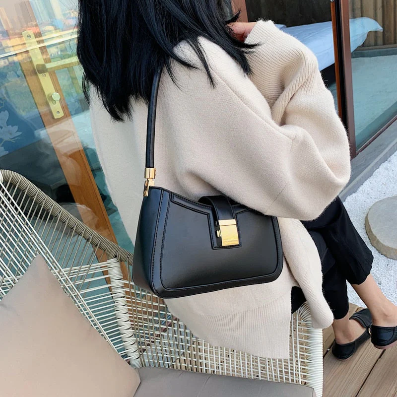 Heidi-Mode | Stilvolle Linke Schultertasche Damen Designer Handtasche mit Reißverschluss - Image 5