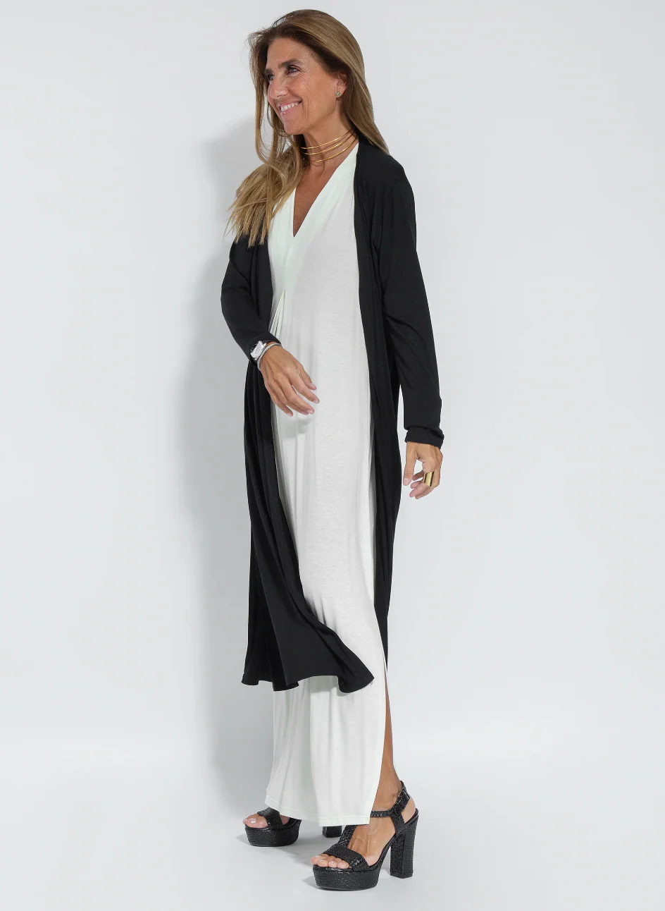 Heidi-Mode | Ensemble Bestehend Aus Einem Langen, Figurformenden Kleid und Einer Weste - Image 7