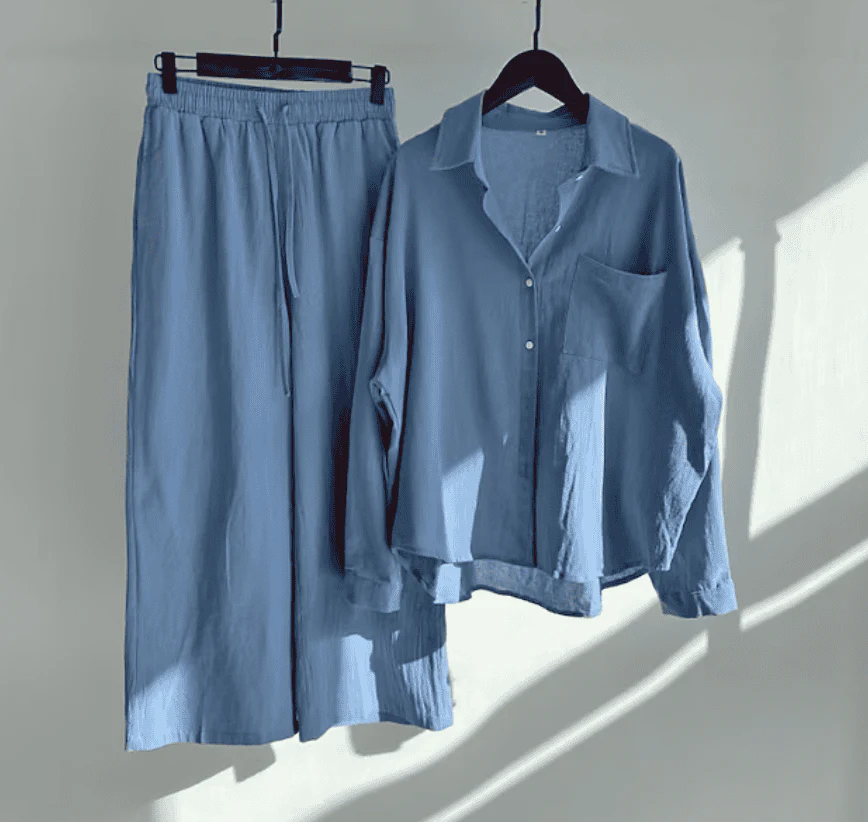 Heidi-Mode | Leinen-Sommer-Set mit Langer Hose und Shirt - Image 5