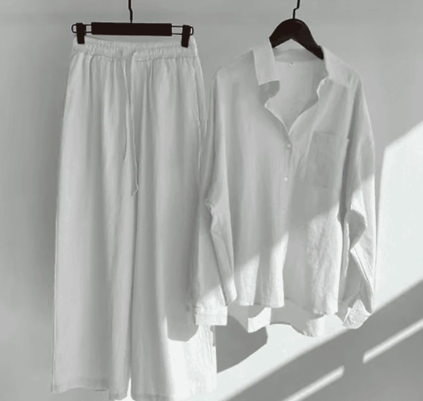 Heidi-Mode | Leinen-Sommer-Set mit Langer Hose und Shirt - Image 8