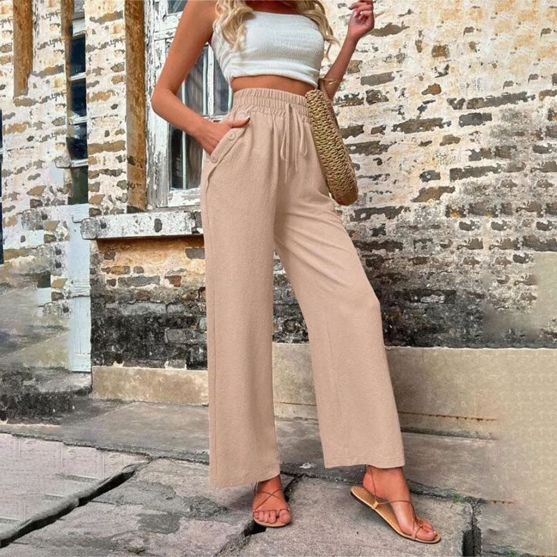 Heidi-Mode | Farbige Luftige Sommerhosen Damen mit Weitem Bein für Frauen - Image 15