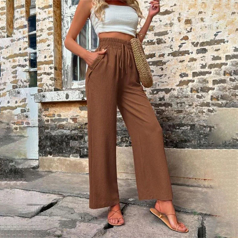 Heidi-Mode | Farbige Luftige Sommerhosen Damen mit Weitem Bein für Frauen - Image 17