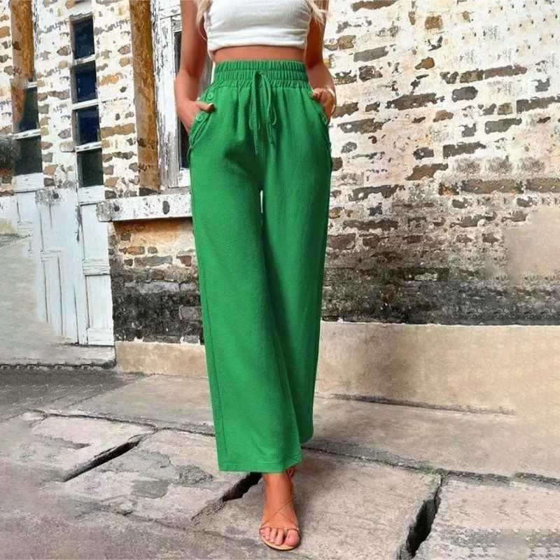 Heidi-Mode | Farbige Luftige Sommerhosen Damen mit Weitem Bein für Frauen - Image 23
