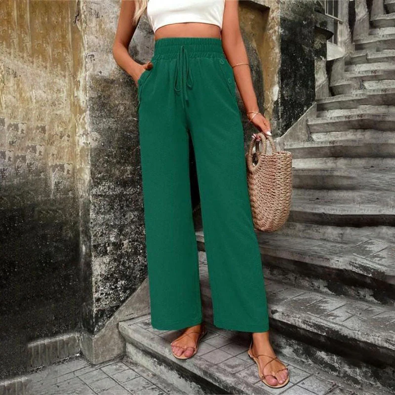 Heidi-Mode | Farbige Luftige Sommerhosen Damen mit Weitem Bein für Frauen - Image 26