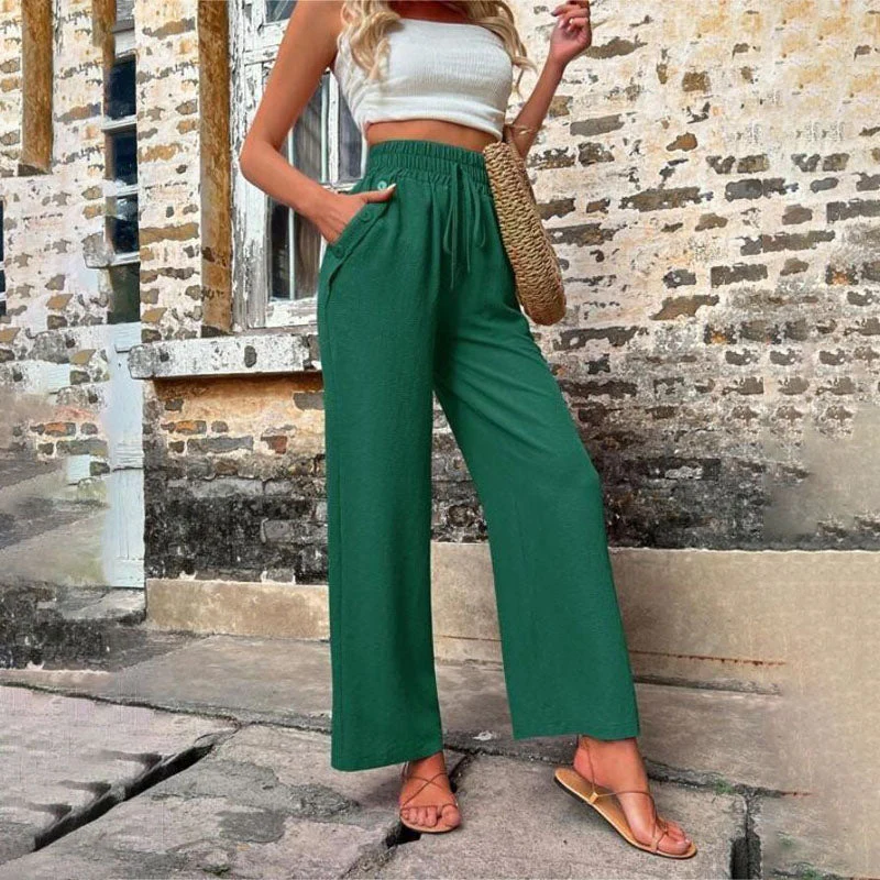 Heidi-Mode | Farbige Luftige Sommerhosen Damen mit Weitem Bein für Frauen - Image 28