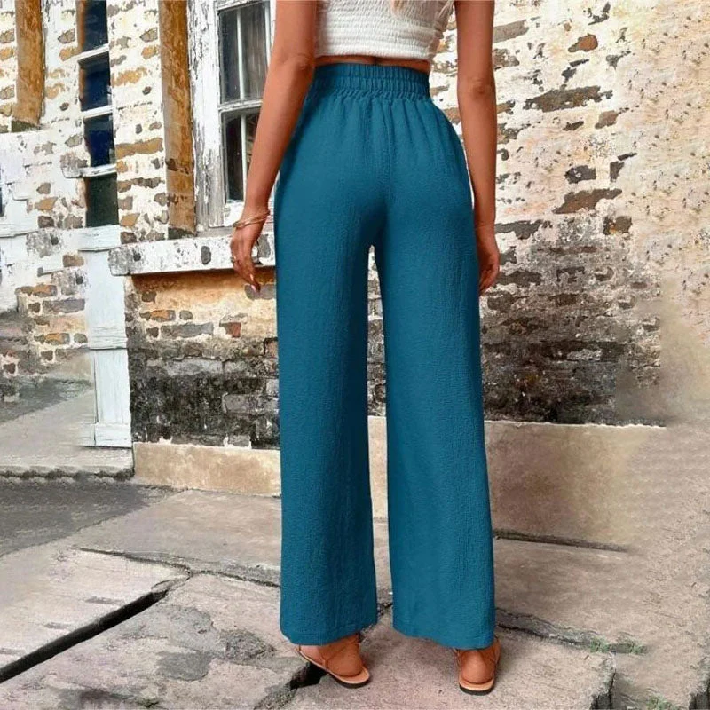 Heidi-Mode | Farbige Luftige Sommerhosen Damen mit Weitem Bein für Frauen - Image 3