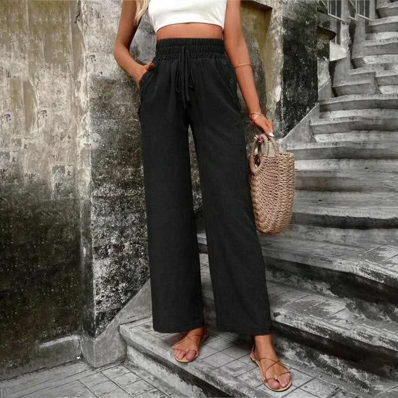 Heidi-Mode | Farbige Luftige Sommerhosen Damen mit Weitem Bein für Frauen - Image 4