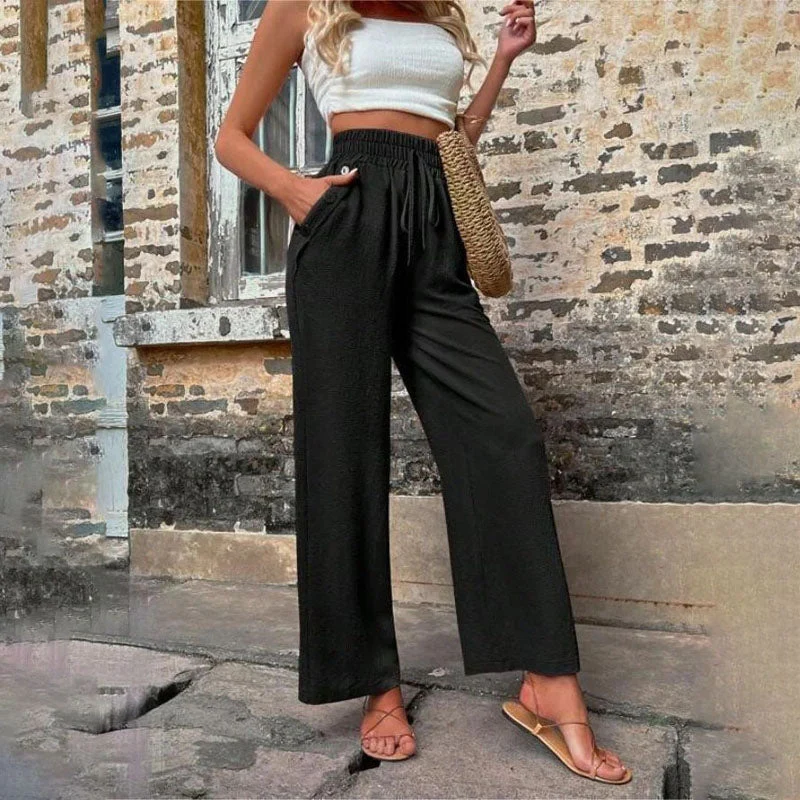 Heidi-Mode | Farbige Luftige Sommerhosen Damen mit Weitem Bein für Frauen - Image 6