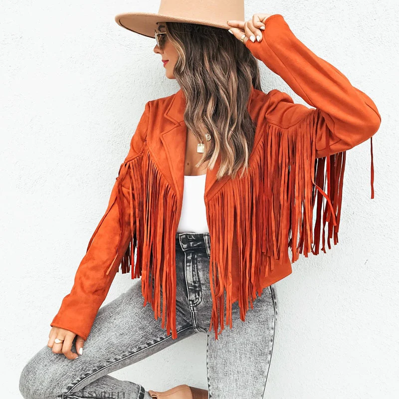 Heidi-Mode | Mode Wildleder Fransenjacke - Image 10