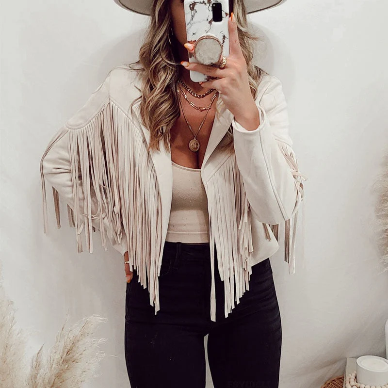 Heidi-Mode | Mode Wildleder Fransenjacke - Image 12
