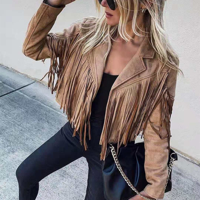 Heidi-Mode | Mode Wildleder Fransenjacke - Image 9