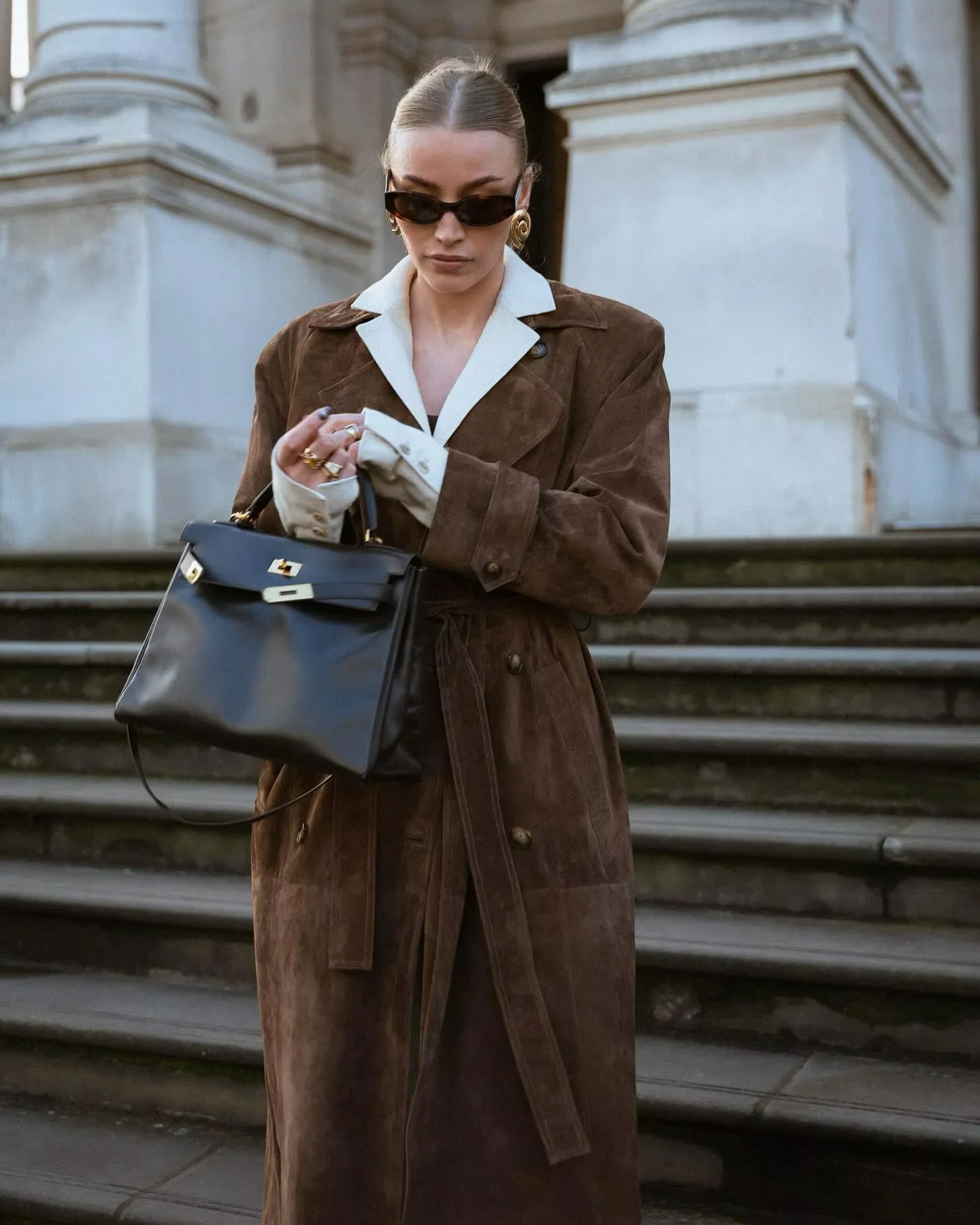 Heidi-Mode | Faux Suede Winterjacke für Damen