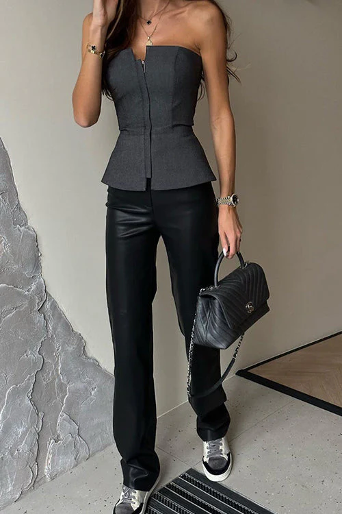 Heidi-Mode | Lieblingsnächte Zip Up Ärmellos Zum Top - Image 3