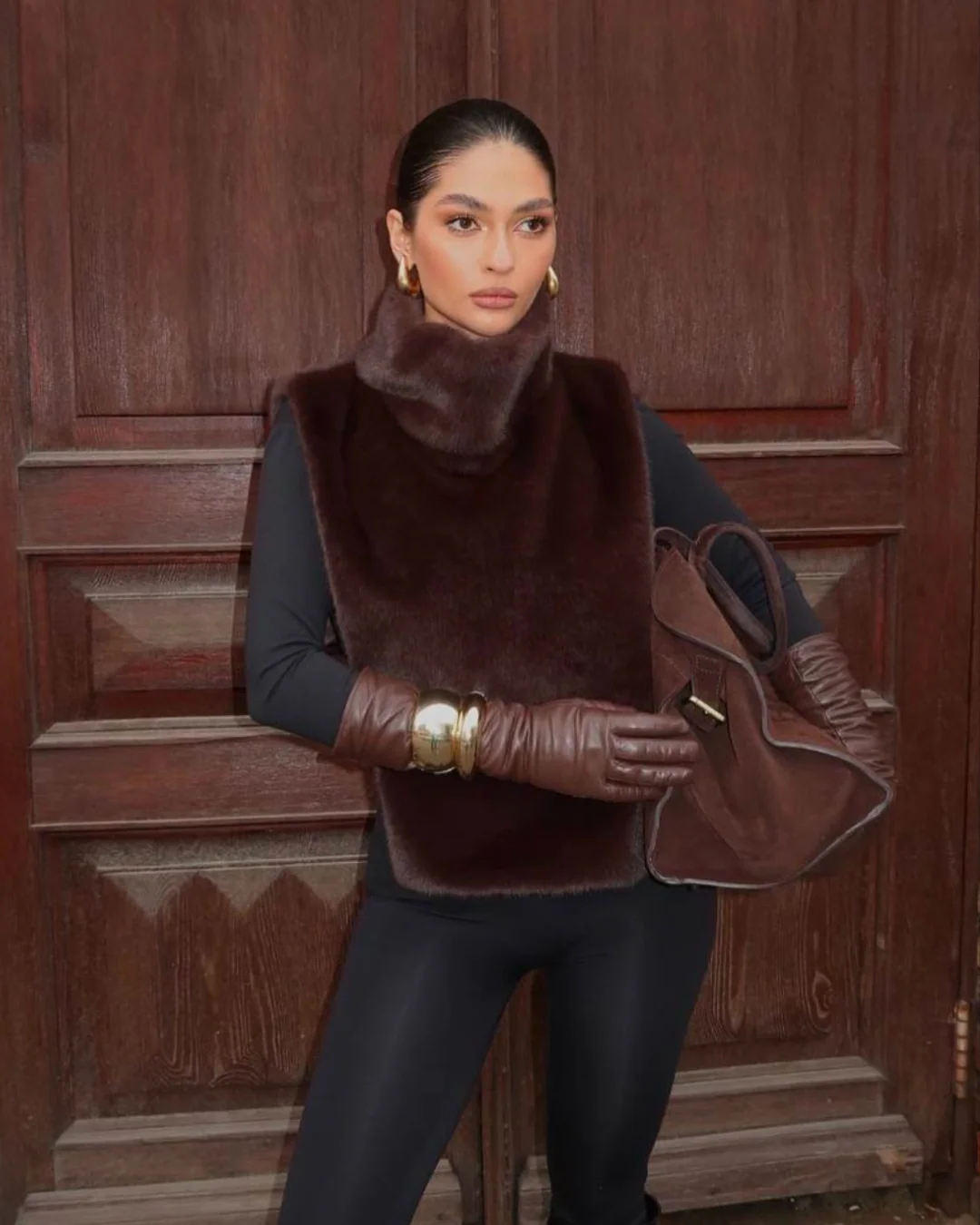 Heidi-Mode | Pelz Rollkragenweste - Damen - Weich und Elegant mit Luxuriösem Aussehen - Image 5