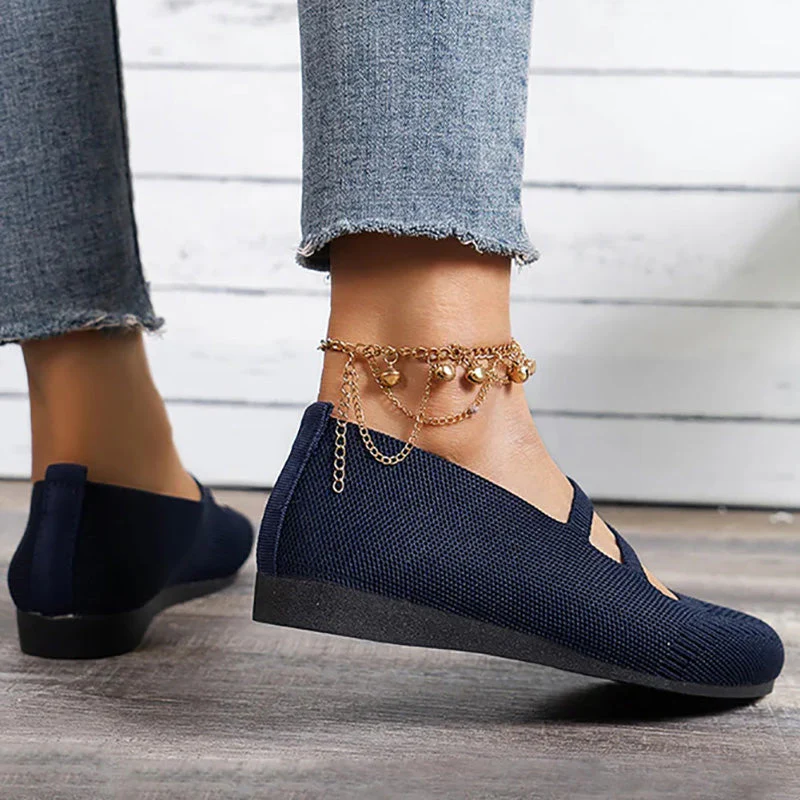 Heidi-Mode | Flache Slipper mit Riemen Über Dem Spann und Flacher Sohle für Damen - Image 10
