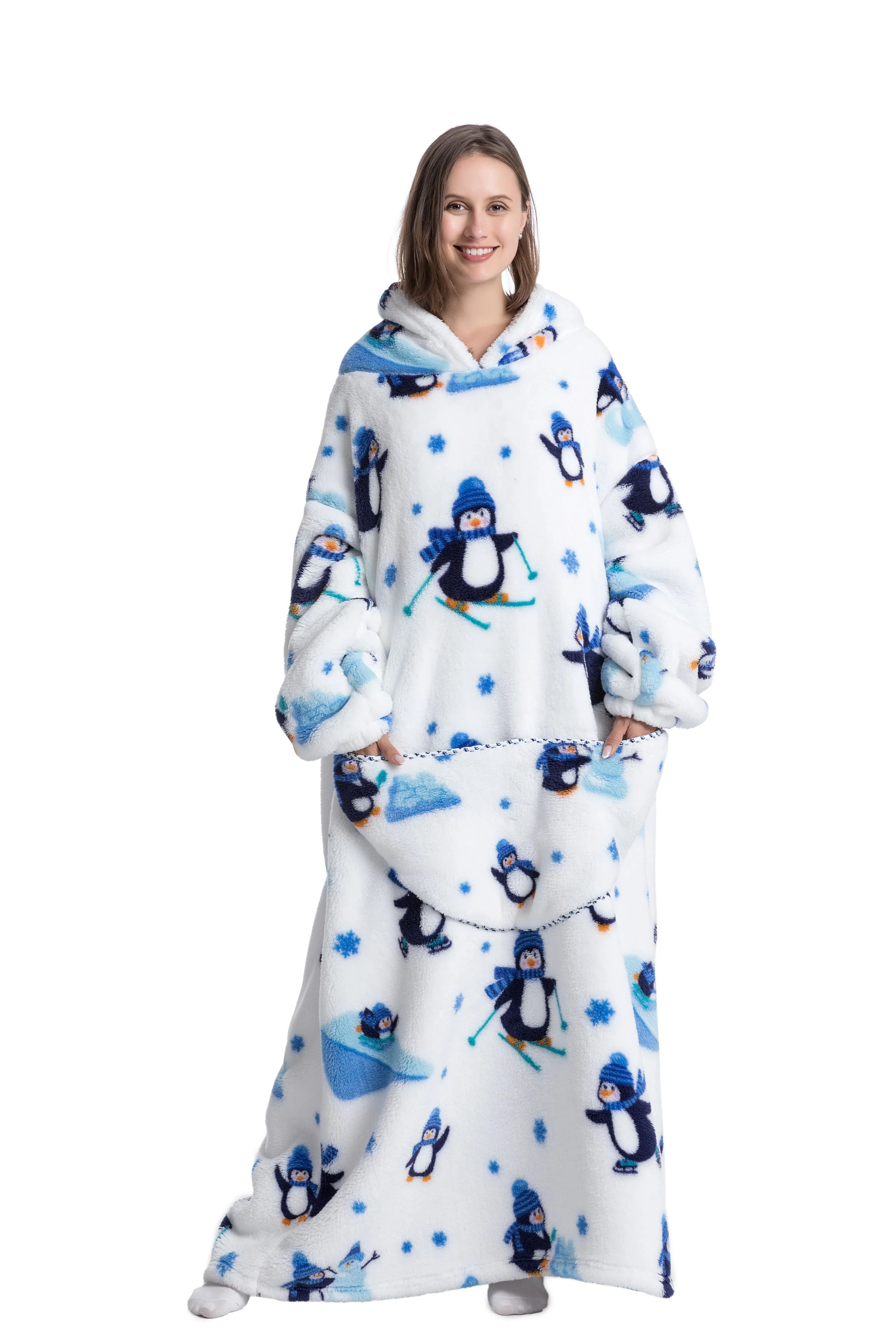 Heidi-Mode | Fleece Hoodie Decke für Den Winter - Image 10