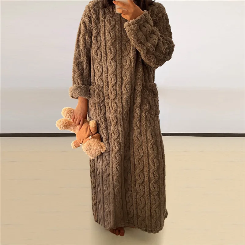 Heidi-Mode | Fleece Teddy Kleid - Image 11