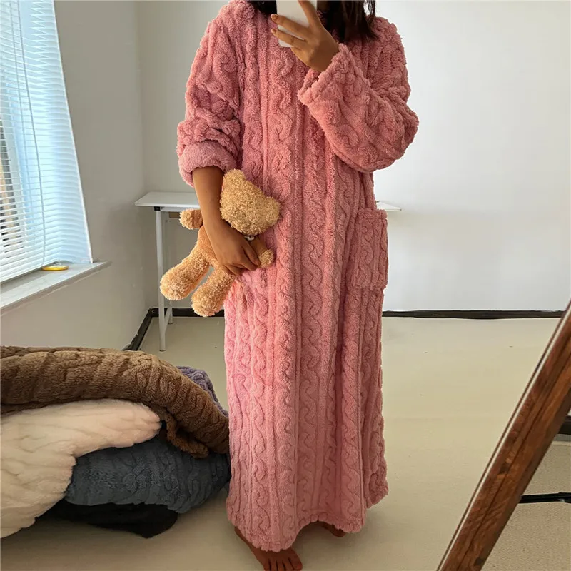 Heidi-Mode | Fleece Teddy Kleid - Image 3