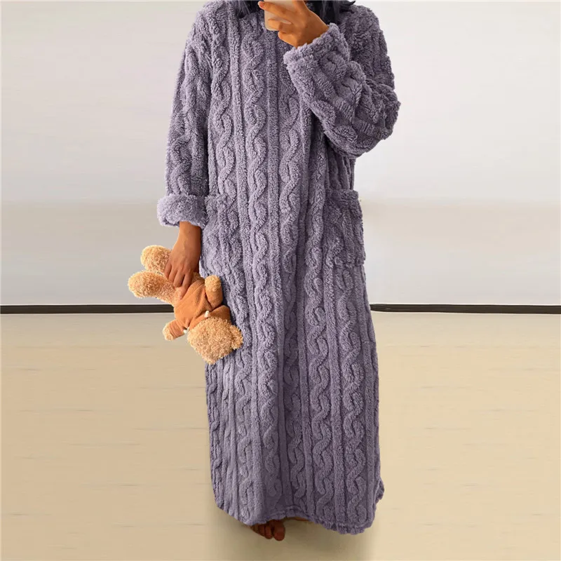 Heidi-Mode | Fleece Teddy Kleid - Image 4