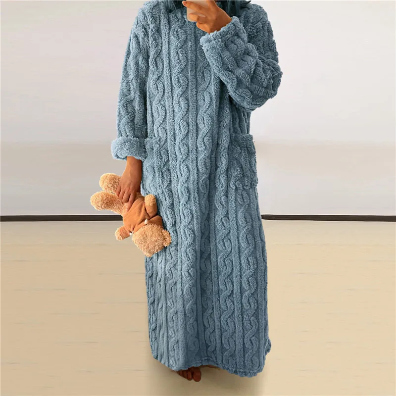 Heidi-Mode | Fleece Teddy Kleid - Image 6