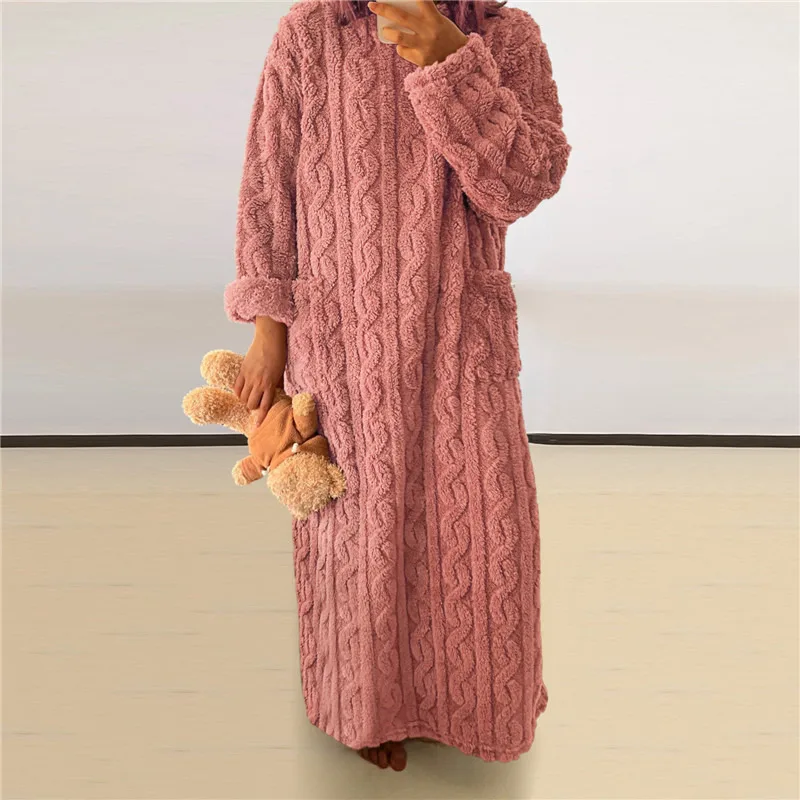 Heidi-Mode | Fleece Teddy Kleid - Image 9