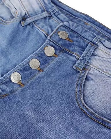 Heidi-Mode | Flex Knopf Hohe Taille Jeanshose für Damen - Image 4