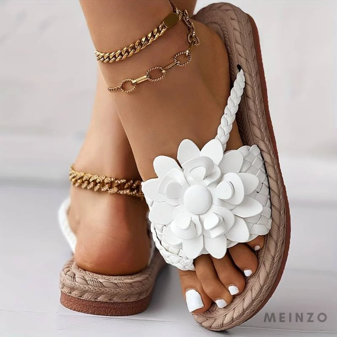 Heidi-Mode | Damen-Sandalen mit Offener Zehenspitze und Eleganten Geflochtenen Riemen - Image 5