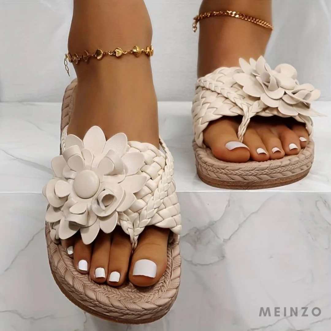 Heidi-Mode | Damen-Sandalen mit Offener Zehenspitze und Eleganten Geflochtenen Riemen - Image 8