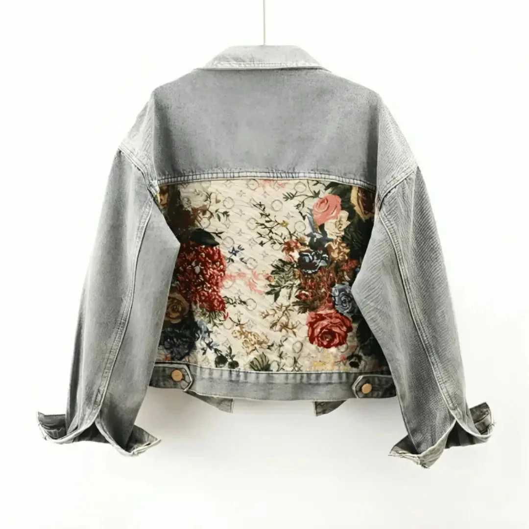 Heidi-Mode | Floral Denim Jacke - Image 5