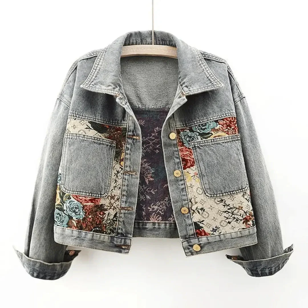 Heidi-Mode | Floral Denim Jacke - Image 9