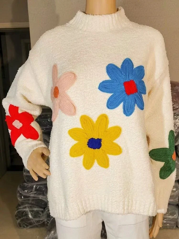 Heidi-Mode | Floral Strickpullover für Damen - Image 3