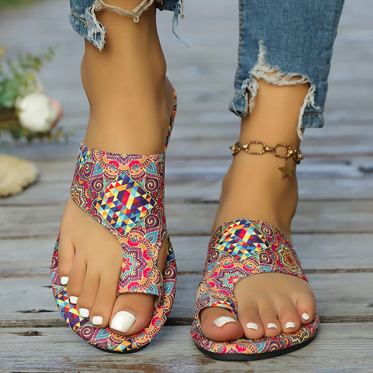 Heidi-Mode | Florale Flip Flops für Frauen - Image 11