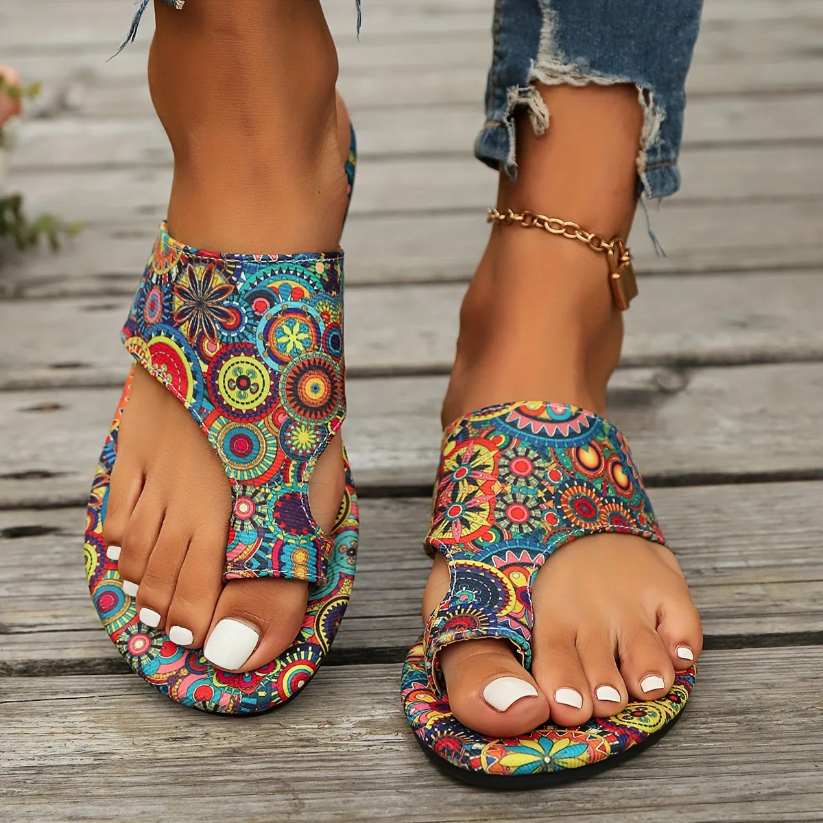 Heidi-Mode | Florale Flip Flops für Frauen - Image 13